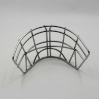 YOUNGSON Cage de casque de gardien de but de hockey sur glace en acier inoxydable vertical, finement traitée, avec fil de 4,8 mm de diamètre, accessoires de hockey