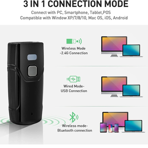 1D/2Dバーコードスキャナー<span class=keywords><strong>QR</strong></span>コードデータマトリックスPDF417ミニポケットサイズポータブルハンドヘルドワイヤレスBluetoothバーコードスキャナーリーダー - Product Image 6