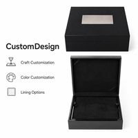 Boîte de rangement pour cartes en bois noir brillant, faite à la main, de luxe, en bois massif, pour cartes bancaires et cadeaux, avec intérieur personnalisé en couleur artisanale