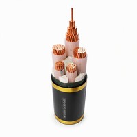 Kabel Daya Inti Tembaga 0.6/1kV YJV YJV22 Berisolasi XLPE 4x25mm2+1x16mm2 4x35mm2+1x16mm2 Standar IEC 60502