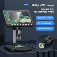 Microscope numérique électronique Ultra HD 7 pouces avec LED, nouveau produit pour le commerce extérieur transfrontalier, une pièce