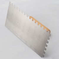 Truelle à plâtre avec dents, truelle à carrelage 250*120mm, truelle de maçon