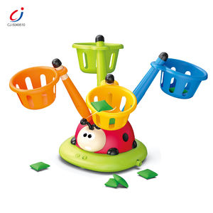 Chengji Hand Eye coordinazione di lancio giocattolo di smistamento di colore abbinamento cartone animato coccinella Design 4 in1 giocattolo educativo Kit sport - Product Image 1