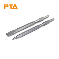 17mm A/F Hex Shank Marteau Électrique Ciseau Bêche Creux Gouge Rainure Large Pointe Plate Ciseau pour Disjoncteur