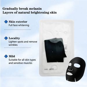 Masker Wajah <span class=keywords><strong>Graphene</strong></span> hitam kosmetik kecantikan warna hitam masker wajah serat lembar Oem pembersih pori-pori kain hitam <span class=keywords><strong>Graphene</strong></span> Masker - Product Image 4