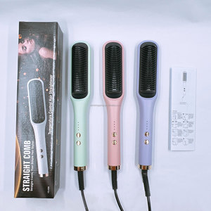 AINI 2025 a doppio uso pettine aria calda USB alimentato per uso domestico pigro persona arricciatura diritta con materiale spazzola in Nylon - Product Image 3