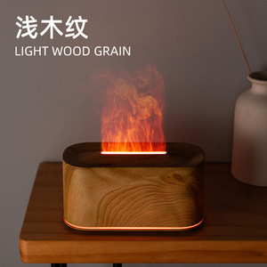 Snow Mountain Aroma <b>Diffuser</b> <b>Essential</b> <b>Oil</b> Humidifier with Realistic Flame Effect USB Ultrasonic Humidifier Home Christmas Gift - Product Image 5