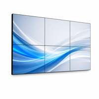 Mur vidéo LCD IPS 46 pouces avec cadre de 1,8 mm et contrôleur de mur vidéo, luminosité 500 cd/m² pour signalétique de hall d'entreprise