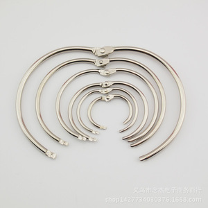 50 #   Anneau de retenue en métal de 12 mm de diamètre intérieur, forme en C, à clipser, pour album photo, reliure de livre, porte-clés, utilisation pour dossier - Product Image 2