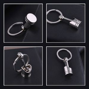 Car Engine Piston Style Keychain <b>Key</b> <b>Ring</b> Creative Metal Piston Model Keyring Keyfob <b>Key</b> Pendant KeyChain Decor Car Accessories - Product Image 5
