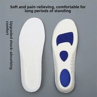 Semelles intérieures respirantes en EVA à coussin d'air, anti-transpiration, rehaussantes, absorbant les chocs, antidérapantes pour l'été, le boot camp et les longues heures de travail