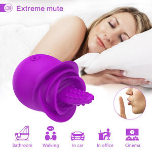 혀 핥는 G 스팟 음핵 진동기 클리토리스 <span class=keywords><strong>Tickler</strong></span> 섹스 토이 여성용 10 주파수 모드 진동 질 마사지 성인 오르가즘 - Product Image 5