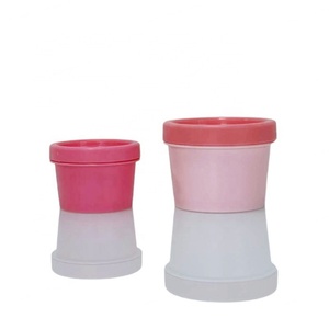 Cosmetic Packaging 200ml White <b>Plastic</b> Facial Body Cream <b>Jars</b> Lid 50g 100g 200g Capacity Support Silk Printing for Skin Care - Product Image 4