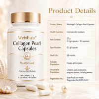 Capsules de supplément de beauté au collagène hydrolysé, anti-rides et hydratantes pour adultes, production personnalisée disponible