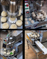 Petite machine à pain farci à la vapeur Baozi Siomai Maker Mochi Machine à Khinkali encroûtant Machine automatique Népal Momo Making Machine Prix