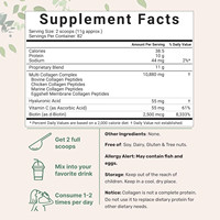 Poudre de protéines de collagène multi-sources OEM 2 livres Type I II III V X avec biotine Peptides de collagène non aromatisés Poudre céto 1lb