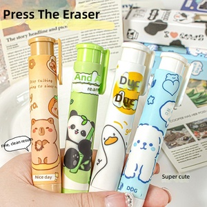 Penghapus Pensil Karet Desain Kartun Lucu yang Dapat Ditarik untuk Alat Tulis Siswa Sekolah Dasar, Membersihkan Sisa Sisaan - Product Image 6