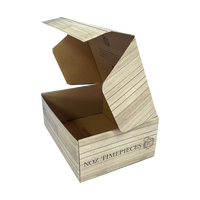Boîtes d'expédition personnalisées en carton kraft ondulé avec fermeture éclair auto-adhésive pour cadeaux, vêtements et chaussettes
