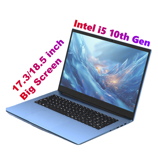 17.3 Inch Windows 11 Pro Laptop Intel I5 10th Gen 16GB RAM 2TB SSD WIFI 6 BT5.0 RJ45 10000mAh Long Battery Life Office Laptop