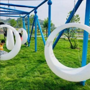 Balançoire LED à prix abordable pour enfants - <span class=keywords><strong>Parc</strong></span> d'aventure extérieur et usage domestique, capacité 2 personnes, sans moteur - Product Image 1