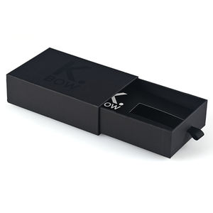 Heißer Verkauf: Maßgefertigte Geschenkbox mit Geprägtem Logo für Halsketten, Uhren und Schmuck - Luxuriöse Karton-Schubladenbox mit Band - Product Image 1
