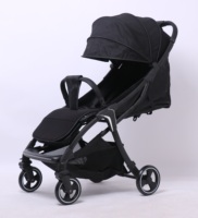 Poussette bébé 3 en 1, pliable, légère, avec cadre en acier inoxydable de luxe, pour les voyages, capacité de charge de 20 kg, pour avion, bébé de 0 à 3 ans