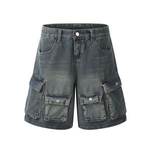 High Quality Cargo Denim <strong>Shorts</strong> <strong>Men</strong> Heavyweight Y2K Baggy <strong>Jeans</strong> <strong>Short</strong> Manufacturer Hip Hop Streetwear Summer Pockets Cargo Jorts - Product Image 1
