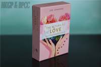 Jeu de cartes Oracle de guérison par les cristaux avec impression personnalisée, cartes de tarot d'impression haut de gamme