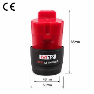 Batterie de perceuse au lithium-ion 12V rechargeable, compatible avec les outils électriques <span class=keywords><strong>Milwaukee</strong></span> <span class=keywords><strong>M12</strong></span> 48-11-2412 48-11-2460, usage industriel - Product Image 5