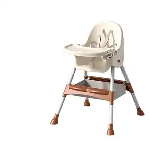 ผู้จัดจําหน่ายโรงงานจีน manufChina OEM เด็กราคาถูกให้อาหารเก้าอี้สูงพลาสติกเก้าอี้สูงเด็กแบบพกพาที่นั่งรับประทานอาหารปรับ