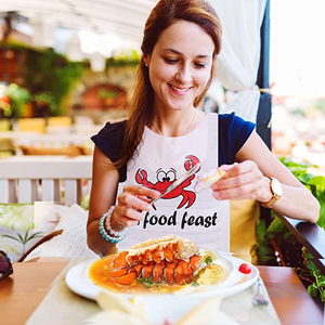 Hot bán tùy chỉnh Crawfish Đun sôi dùng một lần Tạp dề Cua Tôm hùm dành cho người lớn nhựa hải sản vui yếm cho nhà hàng - Product Image 5