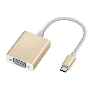 อะแดปเตอร์แปลง USB C ตัวผู้ เป็น VGA ตัวเมีย USB 3.1 Type C เป็น VGA สำหรับ MacBook <span class=keywords><strong>Chromebook</strong></span> <span class=keywords><strong>Samsung</strong></span> <span class=keywords><strong>Galaxy</strong></span> S9/S8 - Product Image 1