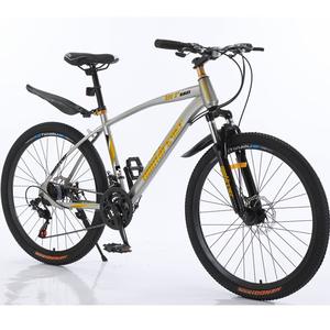 Vélo de montagne 26/27,5 pouces 21/24 vitesses, pédale ordinaire, cadre en acier <span class=keywords><strong>carbone</strong></span>, <span class=keywords><strong>fourche</strong></span> à suspension, double frein à disque - Product Image 1