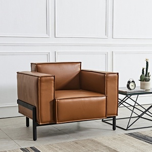 Sofá de Cuero Moderno para Oficina Comercial, Extensible, para Escuelas y Centros Comerciales, Fabricado en Guangzhou con Cuero Sintético - Product Image 4