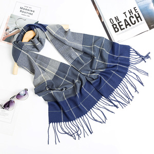Écharpe en cachemire bon marché pour hommes Écharpe chaude en treillis pour l'automne et l'hiver Nouveau design Écharpes tendance pour femmes - Product Image 4