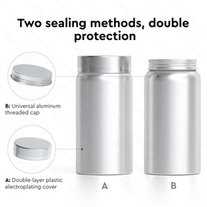 Vente en gros de flacons à pilules en aluminium de qualité alimentaire pour huile de poisson et comprimés, conteneur pour compléments alimentaires, pot à pilules vitaminiques - Product Image 2