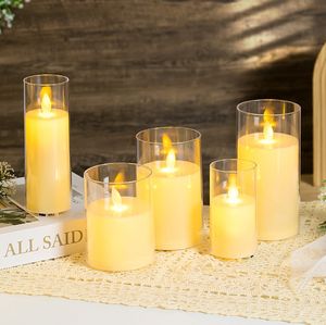 3/6pcs Set de Bougies <span class=keywords><strong>Led</strong></span> Bougies télécommandées rechargeables à piles Flamme mobile PS ABS Matériau 3D Flamme <span class=keywords><strong>Led</strong></span> <span class=keywords><strong>Bougie</strong></span> - Product Image 4