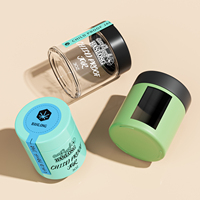 Bocaux en verre ronds transparents anti-odeur de 1oz, 2oz, 3oz, 4oz, résistants aux enfants, avec couvercle CR – Vente chaude