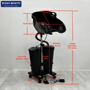 Lavabo Portátil para Champú Wally Beauty con Bomba Eléctrica y Tanque de Agua para Uso en Salón - Product Image 3