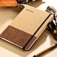 Cuaderno Ecológico A5 de Corcho y Café, Diario de Negocios Personalizado, Libreta Portátil con Textura de Madera Suave, Bloc de Notas de Alta Calidad
