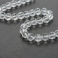 SUXUAN fabricant 8mm coloré 32 facettes boule verre rond cristal perles en vrac pour la fabrication de fournitures de bijoux