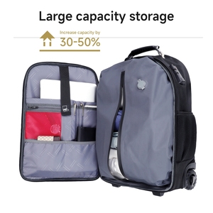 Borsone sottovuoto con ruote da 60L borsone da viaggio <span class=keywords><strong>idrorepellente</strong></span> con <span class=keywords><strong>zaino</strong></span> a rulli airbag <span class=keywords><strong>zaino</strong></span> svizzero - Product Image 2