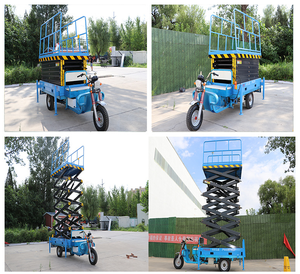 Sepeda roda tiga Platform kerja pengangkat listrik seluler nyaman untuk toko bahan bangunan - Product Image 5