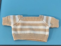 Vêtements pour poupée Teddy Bear, t-shirt en coton blanc uni, convient à la plupart des poupées Build-A-Bear de 14 à 18 pouces