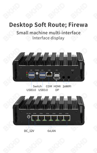 BKHD G31 8505 6LAN 6x2,5G Ventilador silencioso Ethernet Mini enrutador Firewall Alder Lake Support Pfsense MikROS - Product Image 5