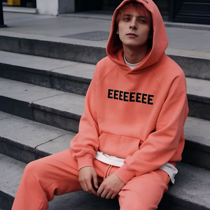 Felpa con cappuccio ESS di Esiatls, nuove tute con stampa puff per uomo e donna, pantaloni della tuta serigrafati, tute sportive alla moda per uomo in God - Product Image 6