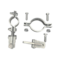 FM pour support de tuyau antichoc homologué avec finition en zinc, pour diamètres de 1/2 à 12 pouces