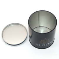 Boîte à thé ronde en fer blanc personnalisée avec couvercle hermétique, disponible en OEM/ODM, directement de l'usine, pour le stockage du café et du thé