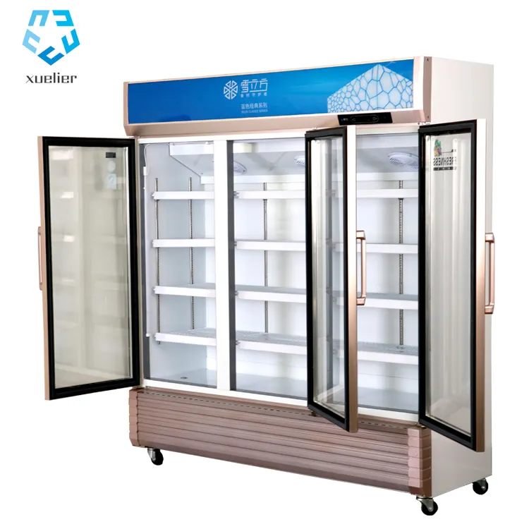 Fornecedor China atacado soft drink cooler geladeira vitrine vertical de preço de Fábrica
