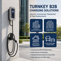 Borne de recharge murale AC pour VE de type 2, 7/11/22 kW, écran tactile 5 pouces, Wi-Fi Bluetooth, OCPP1.6, compatible domicile, usage commercial et opération de recharge